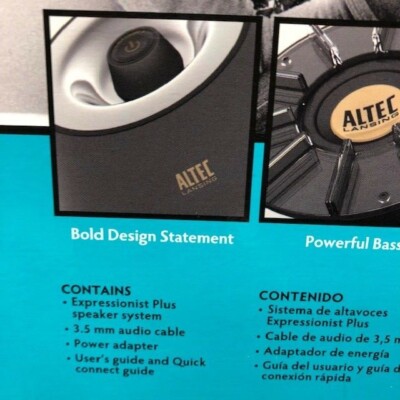 Altec Lansing FX3021 Expressionist Plus 2.1 Computer Speaker Black