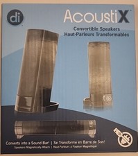 AcoustiX Convertable Speakers Converts To A Sound Bar