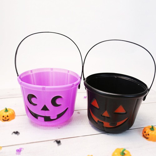 Seau à Bonbons Citrouille Halloween - Portatif, Décoratif, Pour Collecte De Friandises Ou Décoration