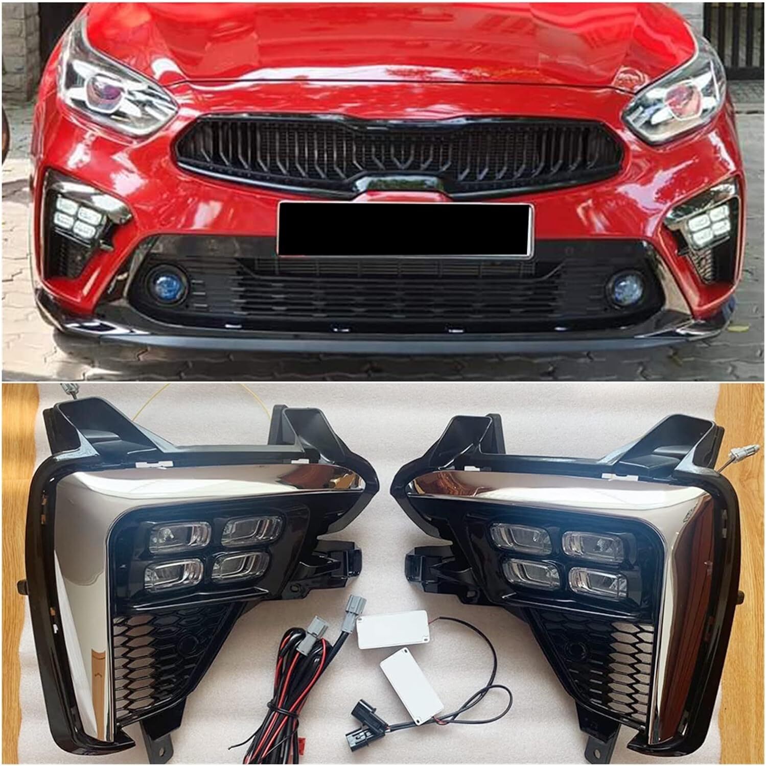 LED Daytime Running Lights DRL Turn Signals Lamp for Kia Forte Cerato