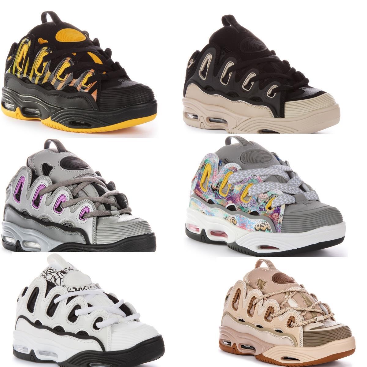 OSIRIS D3 2001 スケシュー Osiris D3 2001 Chunky Sole Lace Up Skateboard Mens Sneaker White