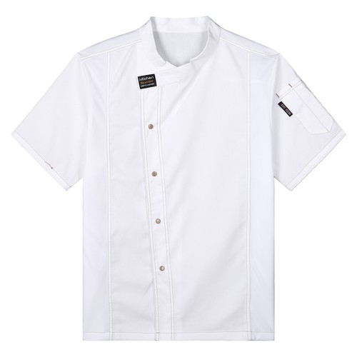 Chef Jacke für Herren Damen Kurz&Langarm Restaurant Chef Mantel Uniform Kochhemd - Picture 31 of 79
