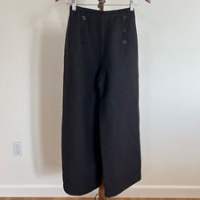 Ann Taylor Womens Size XXS Black Linen Blend ...