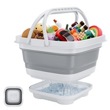 Bath Toy Storage Organizer - Foldable Bath Toy Holder for Bathtub, Bathtub To...