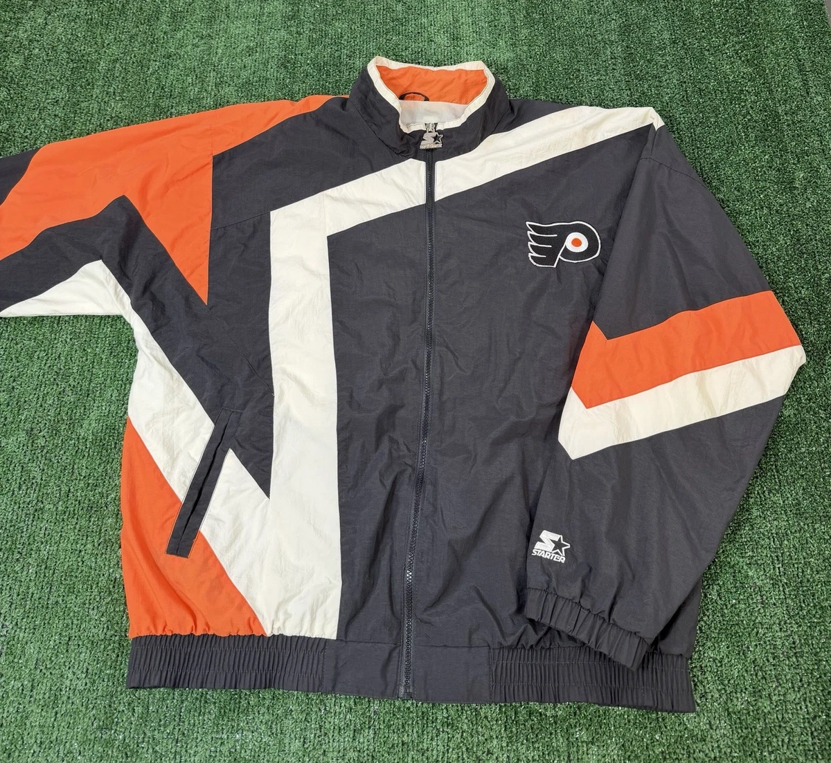 Sweat Vintage Starter LNH – Philadelphia Flyers, Gris, Taille L Oversize
