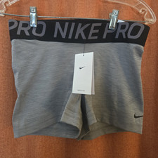 Nike Pro Dri-FIT Women's Compression Training Shorts Gray/Black Large