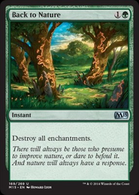 Back to Nature - Light Play MTG Magic 2015 Core Set