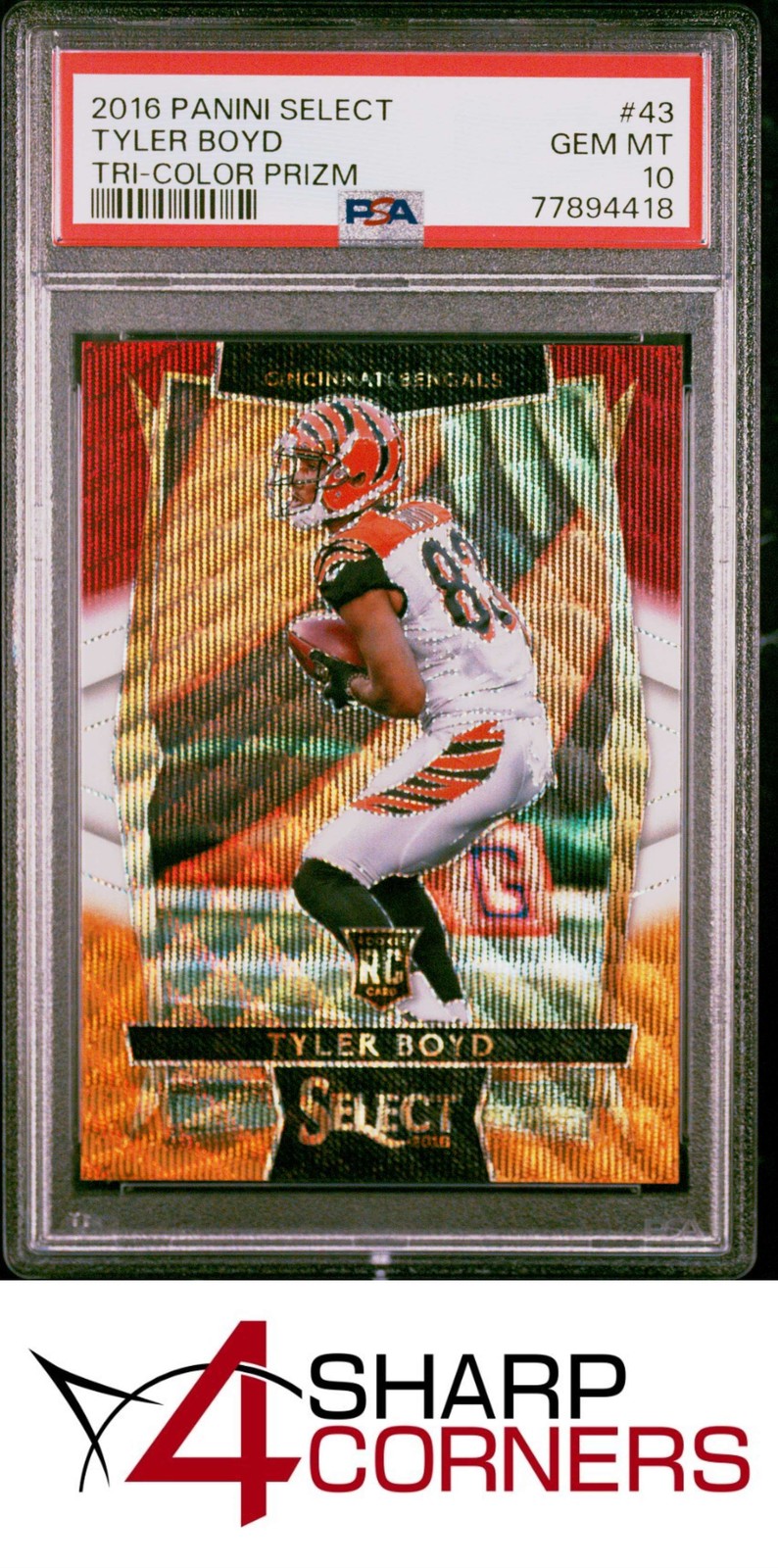 Tyler Boyd Panini Select #43 Tri-Color