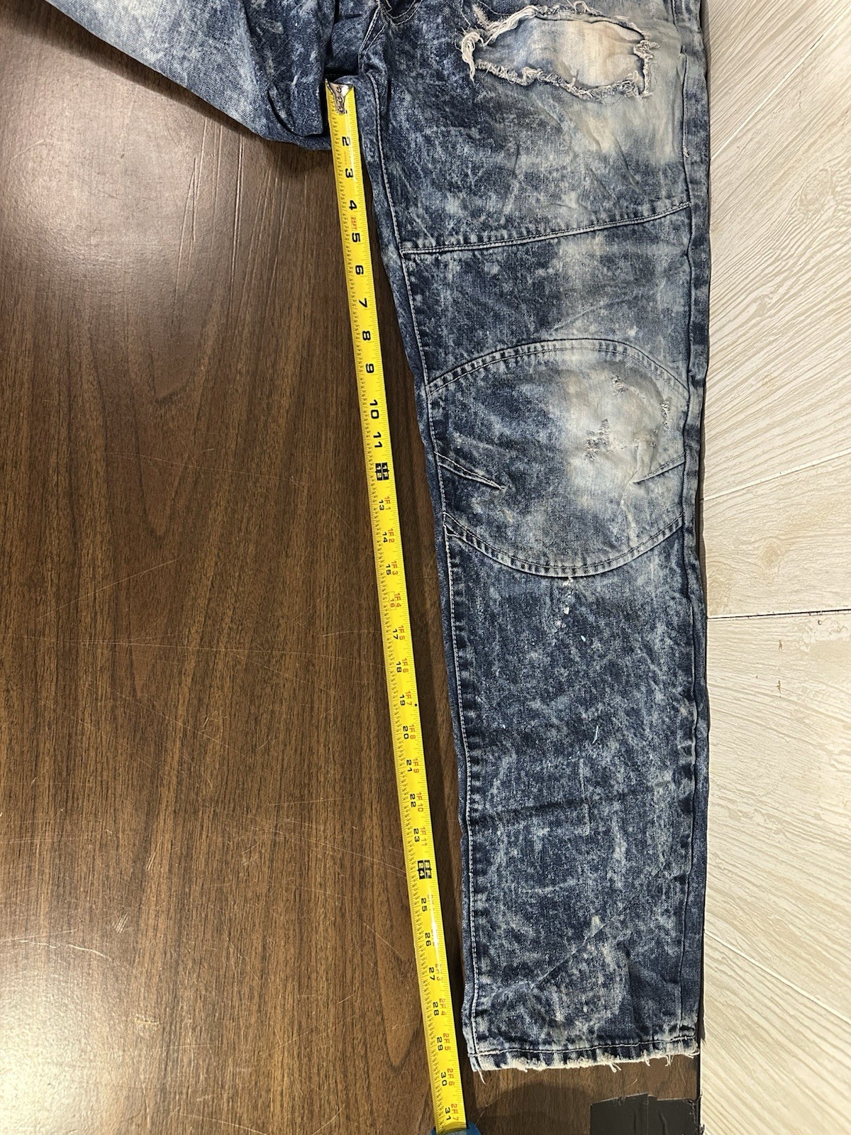 Jordan Craig Legacy Edition Jeans Men’s 38x32 Distressed Acid Wash Denim thumbnail 4