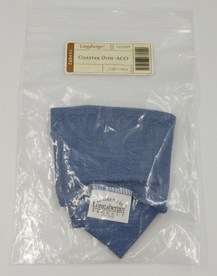 Longaberger Fabric Basket Liner Coaster Dish ACO - Cornflower #2806688