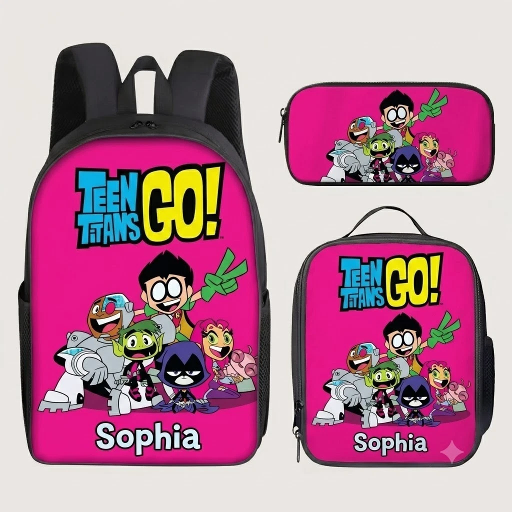 Titans-Go Backpack Set, Backpack for Kid