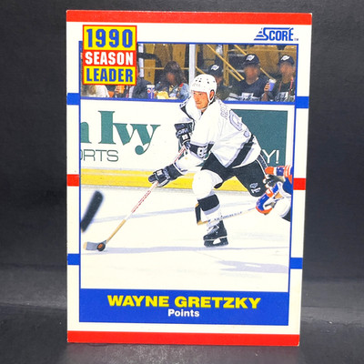 1990 SCORE SEASON LEADER WAYNE GRETZKY #353 (LOS ANGELES KINGS)