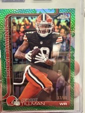 2025 Topps Chrome Cedric Tillman Green Leather /99