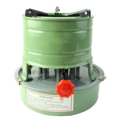 2000 btu kerosene stove / heater, green lightweight, backpacking, camping, prep.