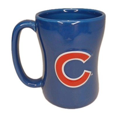 CHICAGO CUBS COFFEE MUG. EMBOSSED MLB BASEBALL COFFEE MUG. Deco 3D Mug.