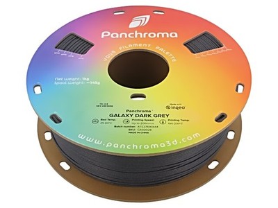 CA02028 Filament: PLA 1,75mm galaxy dark grey 190-230°C 1kg POLYMAKER