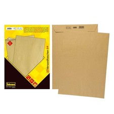 Idena Versandtaschen ohne Fenster haftklebend 90g/m&sup2; braun DIN B4 10 St&uuml;ck 10241