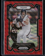 2023 Panini Prizm Dalton Schultz Red Wave Prizm 027/149 #115 Houston Texans