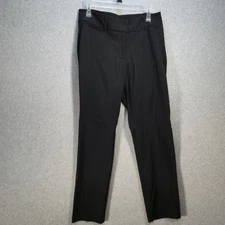 COUNTERPARTS Womens 12 Black Dress Pants Mid Rise Straight Leg Stretch