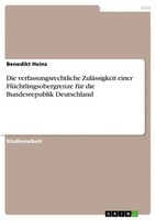 Benedikt Heinz | Die Verfassungsrechtliche ZuläSsigkeit Einer...
