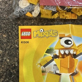 LEGO Mixels Teslo 41506 Minifigure Bulk Lot Parts w/ Instructions Yellow/Gray