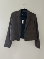 Women s Cropped Madewell Brown Blazer Size M New With Tags