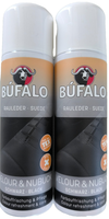 2 Dosen Velours Nubuk Spray Pflege Bufalo Schwarz Rauleder 400 Ml (5,39€/100Ml)