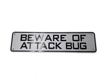 Beware of Attack Bug Sign Bearded Dragon Crested Gecko Reptile Lizard Snake b...
