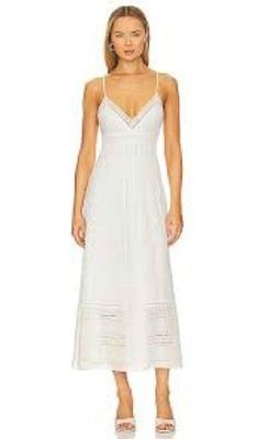 A.L.C. WHITE EMBROIDERED EYELET LINEN JOSIE MIDI DRESS SZ.0 | eBay A.L.C. WHITE EMBROIDERED EYELET LINEN JOSIE MIDI DRESS SZ.0 | eBay