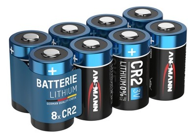 ANSMANN CR2 3V Lithium Batterie   8er Pack CR2 Batterien    Einwegbatterie