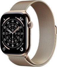 Apple Watch Series 11 GPS  Cellular 42mm Gold Milanese Loop  MF8Y4LW/A
