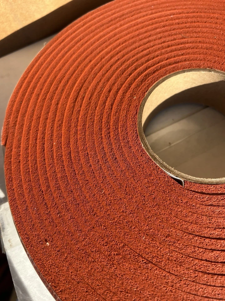 Nuevo 1.5" x 1/4" x 30' Rojo Silicona Esponja Goma Espuma HVAC Junta Tira Rollo Foto 3 de 4