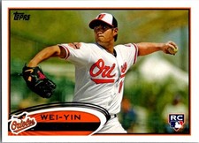 Wei-Yin Chen Baltimore Orioles 2012 Topps RC Rookie Card #432. rookie card picture