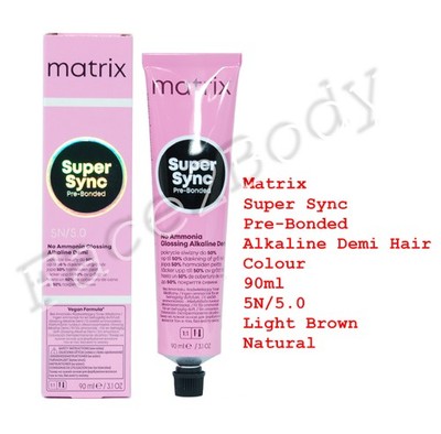 Matrix Super Sync Pre-Bonded Demi Haarfarbe 5N/5.0 Hellbraun Natur 90ml