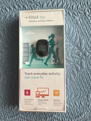 Fitbit Zip FB8301C Black Wireless Health & Activity Tracker Smartwatch WITH BOX