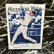 2025 Topps Greatest Hits Shohei Ohtani GH-17 Dodgers Insert