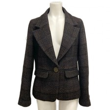 CHANEL P20154 Black Brown Multi Outer fabric Wool Women's Jacket