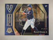 2021 Panini Mosaic #VT2 Ronald Acuna Jr. V Tool Insert Atlanta Braves