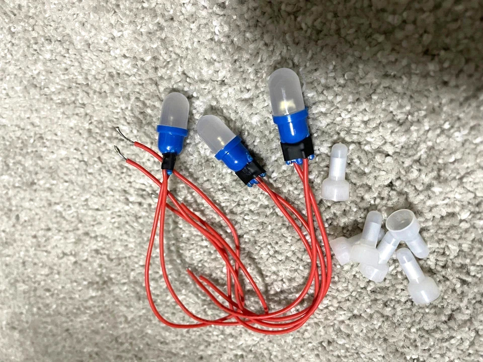 Vintage Sansui G-7000 / G-5000/ 6000 / G-7500 receiver front  BLUE LED lamps set