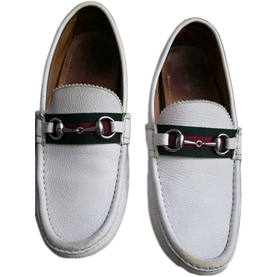 Gucci Mens Shoes white RUBBER Urban Metal ,size 9 - Image 2 of 4