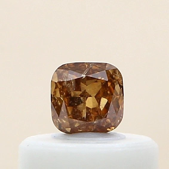 Natural Diamond 0.17cts Champagne Color Cushion Rose Cut Diamond - Image 2 of 4