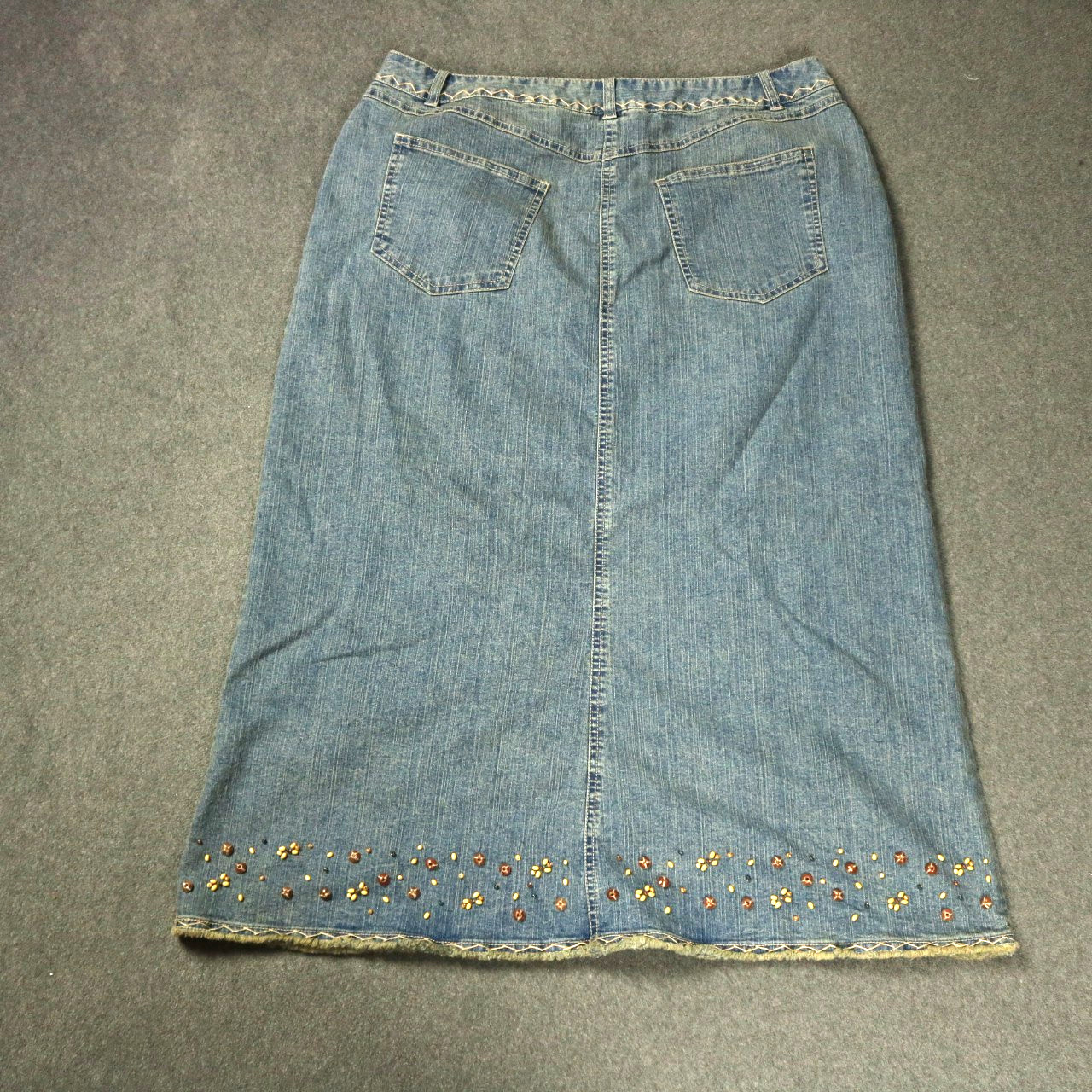 Ruby Rd. Beaded Stretch-Denim Midi Length Straigh… - image 8