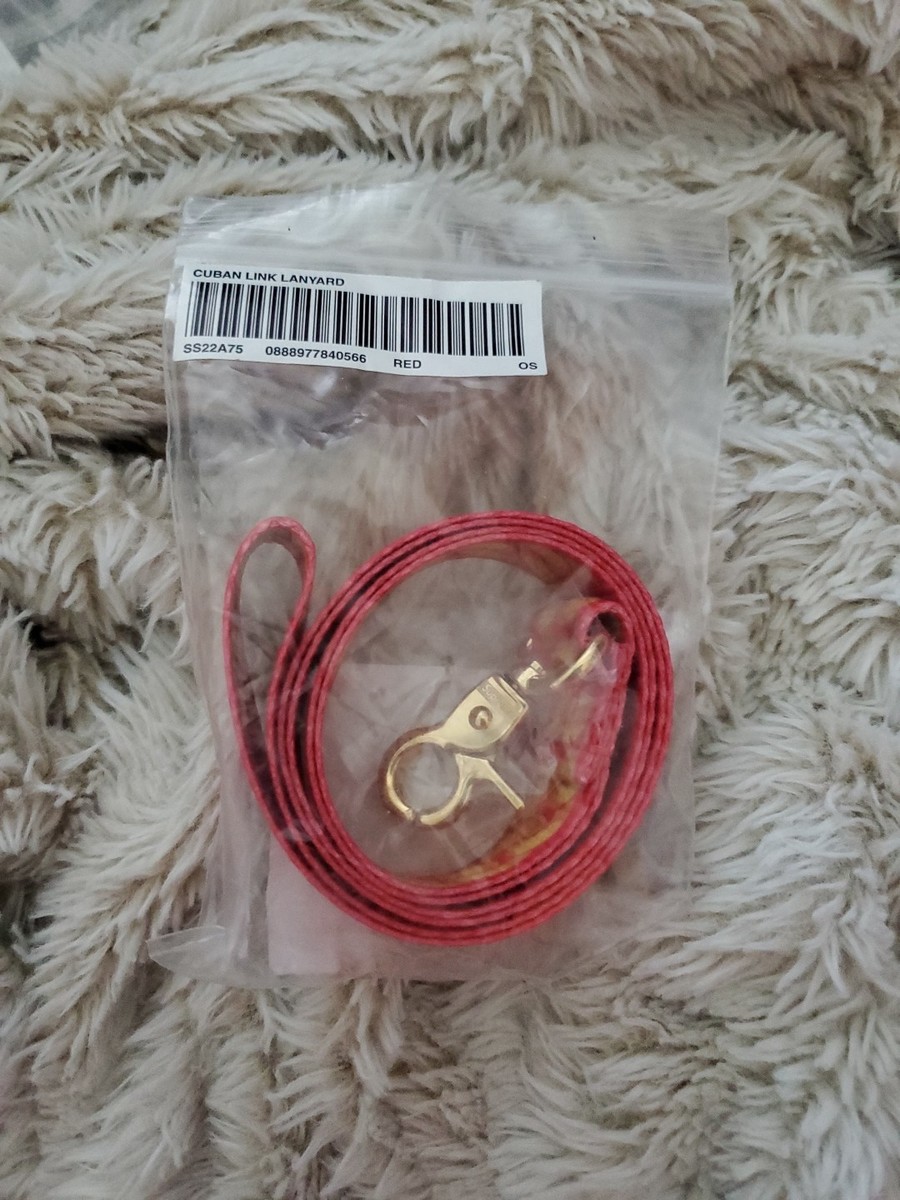 Supreme Cuban Links Lanyard☆RED Supreme Cuban Links Lanyard Red SS22 | eBay