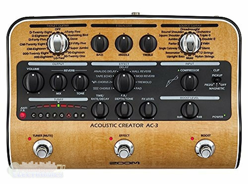 Préampli ZOOM Zoom Acoustic Creator AC-3 pour guitare