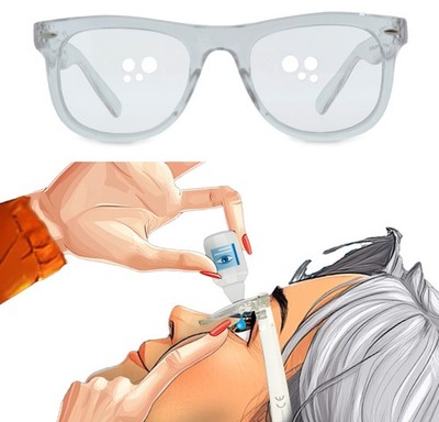 Eyedrop Augentropfenhilfe Brille | Selbständige Anwendung von Augentropfen