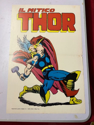 THE MYTHICAL THOR horn No.1 THE GOD OF THUNDER original 1971 COMIC WITH POSTER