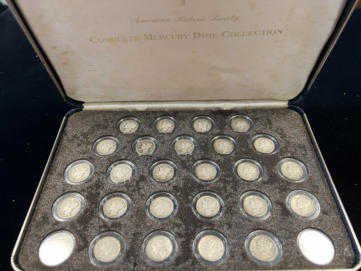 マーキュリーダイム 銀貨 1916 から1945年代セット 25+ Mercury Dime Set for sale | Updated Oct 2026
