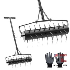 18" Rolling Lawn Aerator - Upgraded Heavy Duty Lawn Soil 18" New