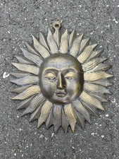 Chinese bronze helios sun god fengshui Sacrifice amulet Pendant Wall hanging