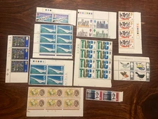 QEII MINT NH BLOCKS PRE-DECIMAL X 10 VARIOUS YEARS